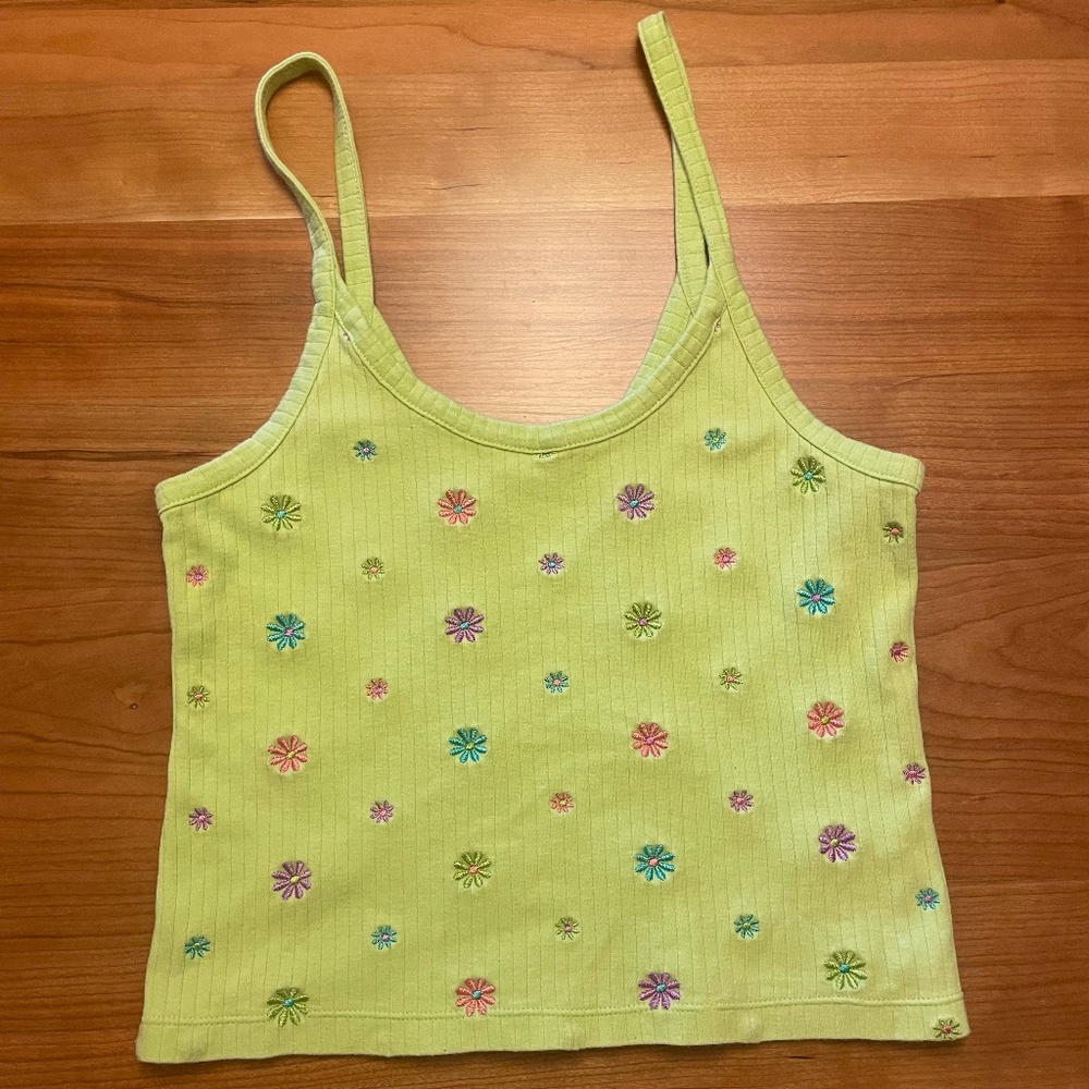 Yellow/green small tank top